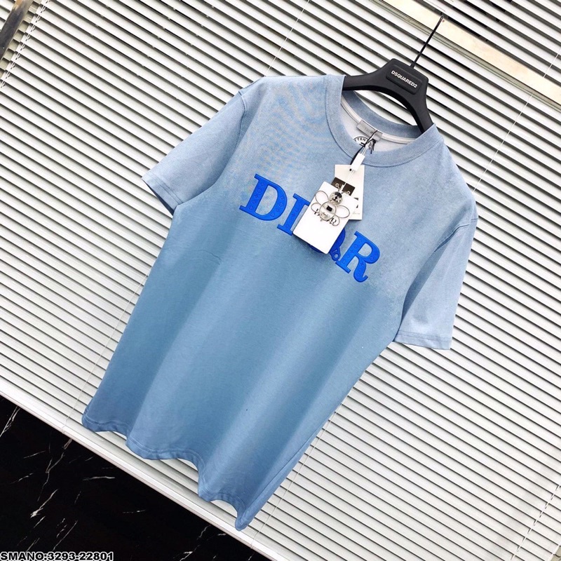 Áo phông xanh nam nữ dior phiên bản spf chất đẹp