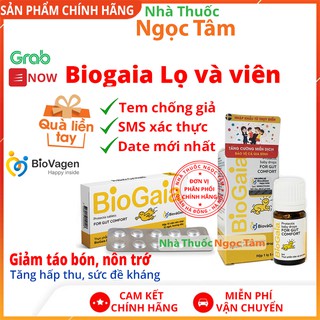 ✔️(Tặng Quà) Men vi sinh Biogaia Protectis Drop 5ml và Biogaia viên nhập khẩu chính hãng, khỏe tiêu hóa, hết táo bón