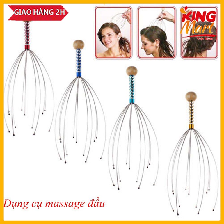 [GÍA BAO RẺ] Cây Mát Xa Đầu Bằng Thép Không Gỉ Giúp Giải Tỏa Căng Thẳng