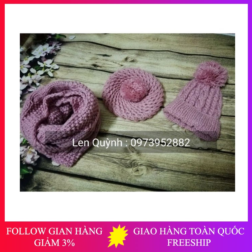 Khăn ống mũ len đan tay, Khăn len handmade - Sản phẩm phù hợp cho cả nam và nữ