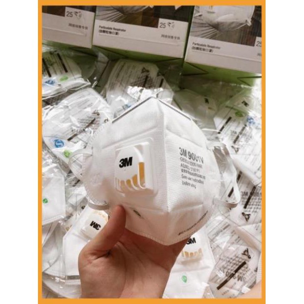 [Xả Kho] COMBO 10 Khẩu trang vải tĩnh điện 3M 9001V, 9002V trắng có van lọc khí | BigBuy360 - bigbuy360.vn