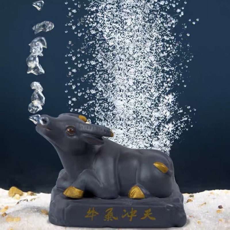 Đầu Sủi Oxy Tượng Trâu Jeneca A73 - Sủi Oxy + Trang Trí Bể Cá Cảnh