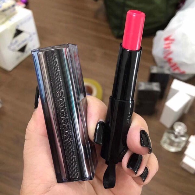 Review Son Dưỡng đen Givenchy Rouge Interdit Vinyl Phai đẹp