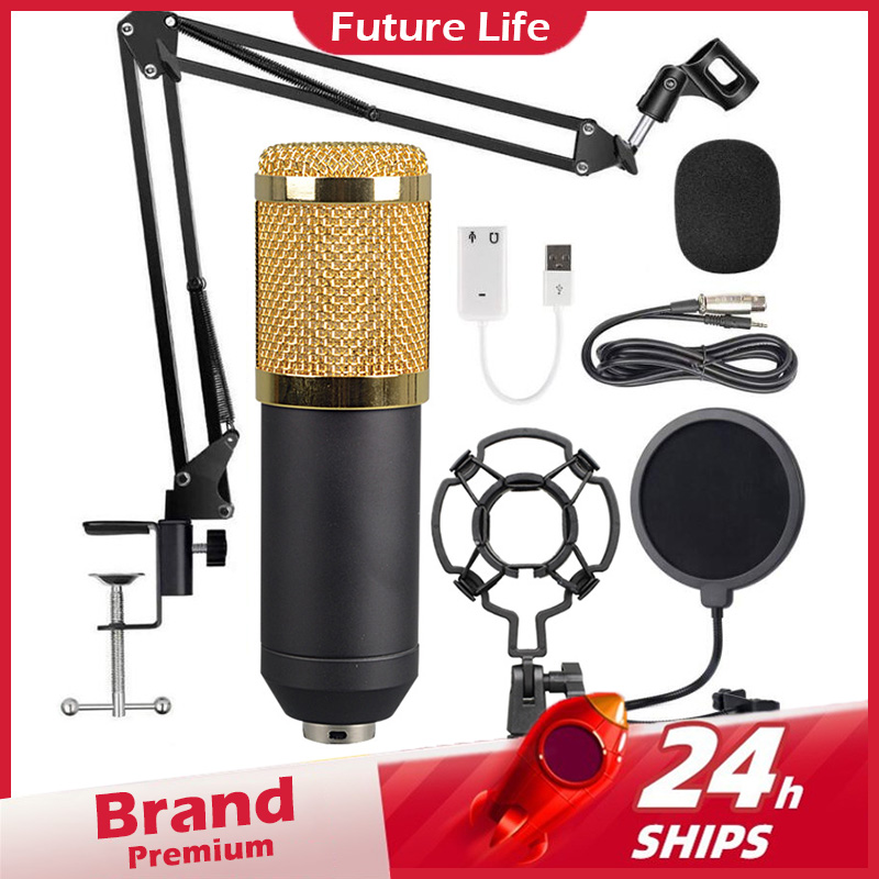 BM 800 Mic Karaoke Loa Microphone Condenser Thu âm cho Radio Phát thanh Hát Ghi âm KTV Karaoke Mic