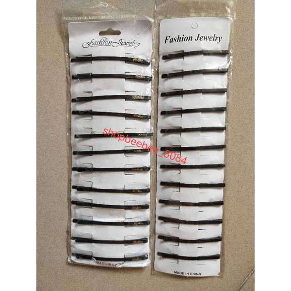 set vỉ 10 chiếc ghim tóc mái, kẹp tóc