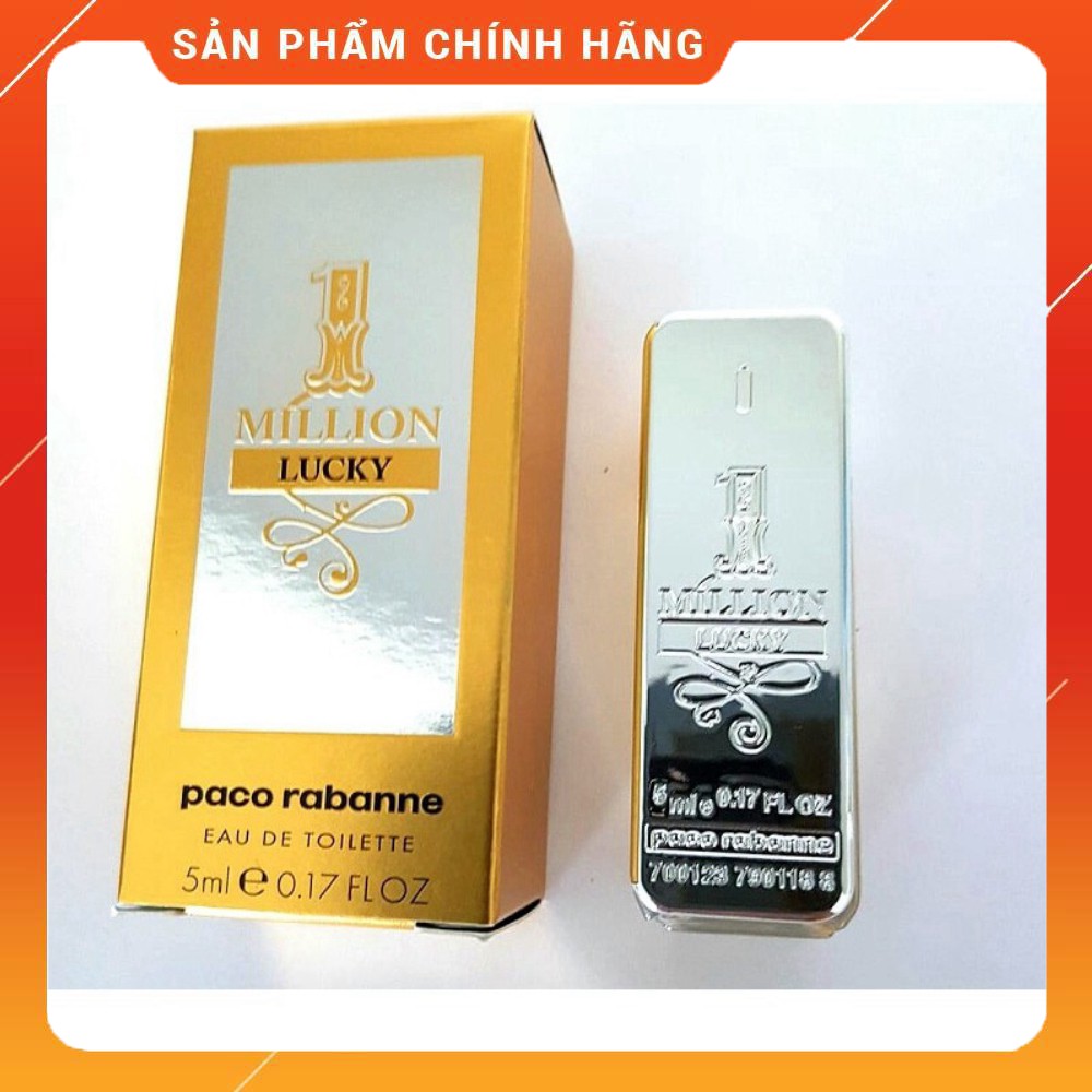 Nước hoa mini Nam 1 Million Lucky Paco Rabanne chai 5ml EDT