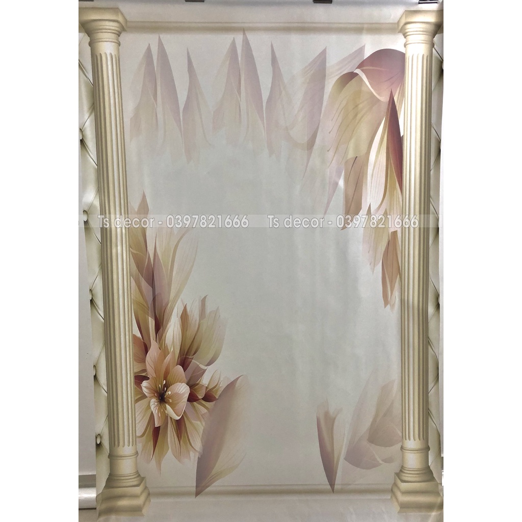 Phông Livestream Chụp Ảnh Hoa Hiện Đại 3D 5D Chèn Logo Nội Dung Miễn Phí