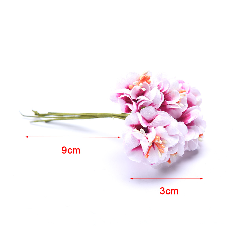 6 Bông Hoa Cúc Nhân Tạo Mini 3.5cm Trang Trí Tiệc Cưới