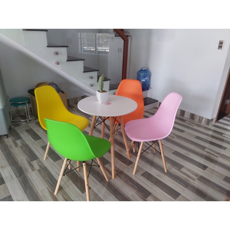 combo 6 ghế nhựa eames nhập khẩu