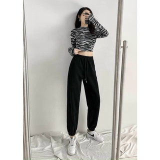 Quần nữ jogger ống rộng chất tổ ong,siêu dày phong cách