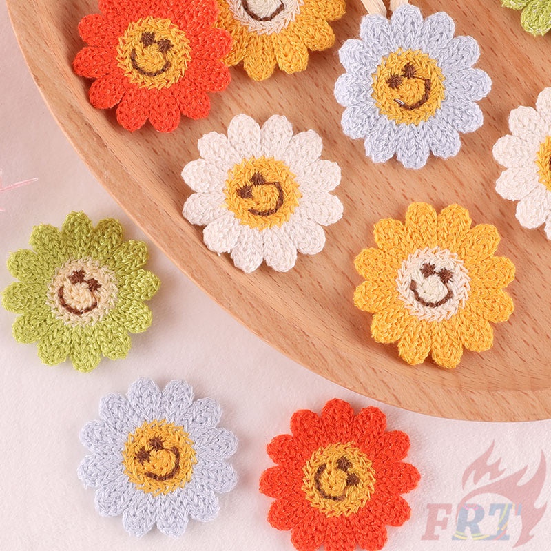 ❣️ Miếng Dán Dệt Kim Hình Hoa Hướng Dương Dễ Thương ❣️1 Huy Hiệu May Quần Áo DIY
