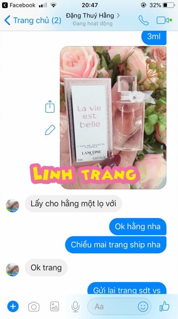 Nước hoa mini lancome lavie est belle hàng xách tay