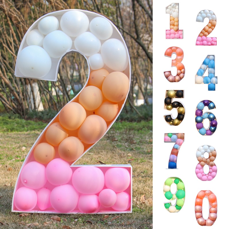 Giá Đỡ Bóng Bay Số 1 2 3 4 5 73/93cm DIY