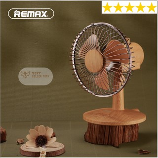 Quạt bàn cổ điển cánh vân Gỗ Retro Decor