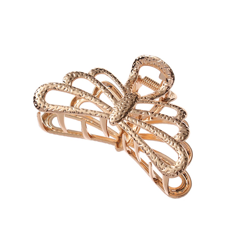 Kẹp tóc kim loại họa tiết hình học thời trang cho nữ