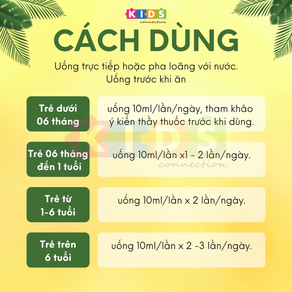 Siro ăn ngon Minion happy cho bé biếng ăn, tăng chiều cao, tăng đề kháng, tiêu hóa tốt, ngủ ngon (hộp/30 gói/10ml/gói)