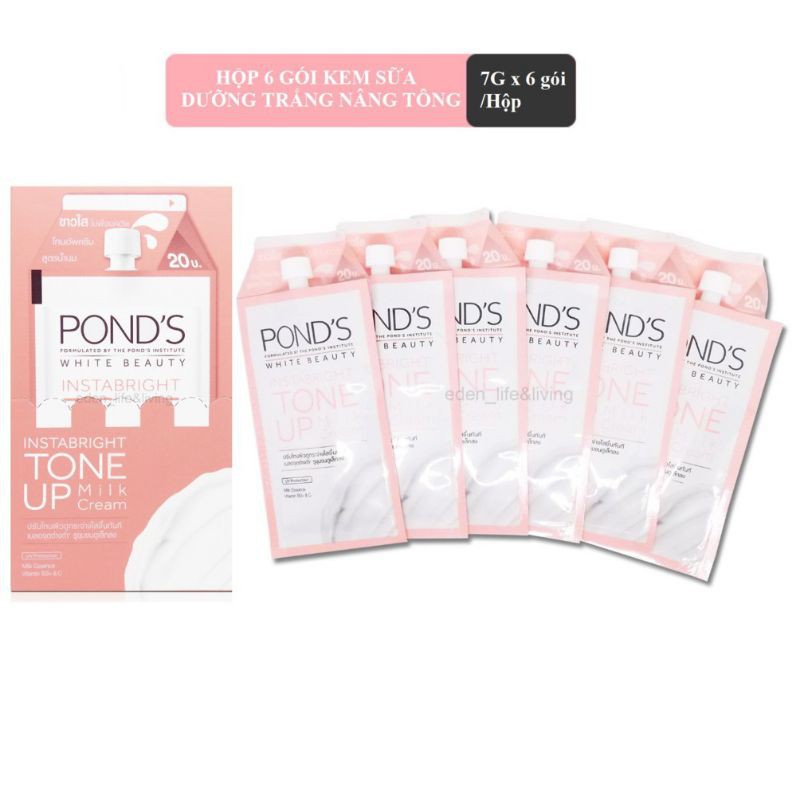 Hộp 6 Gói Kem dưỡng trắng cao cấp Pond’s nội địa Thái ( Dạng Gói 7g tiện lợi)