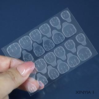 Set 24 Móng Tay Giả Trong Suốt Hai Mặt XY1