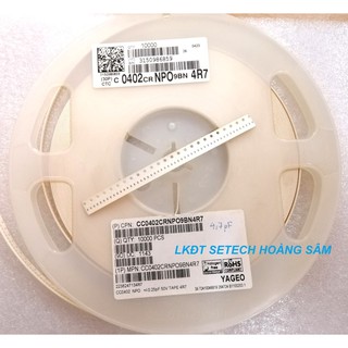 Tụ dán 0402 SMD  (20 con) các trị số 1pF~33nF
