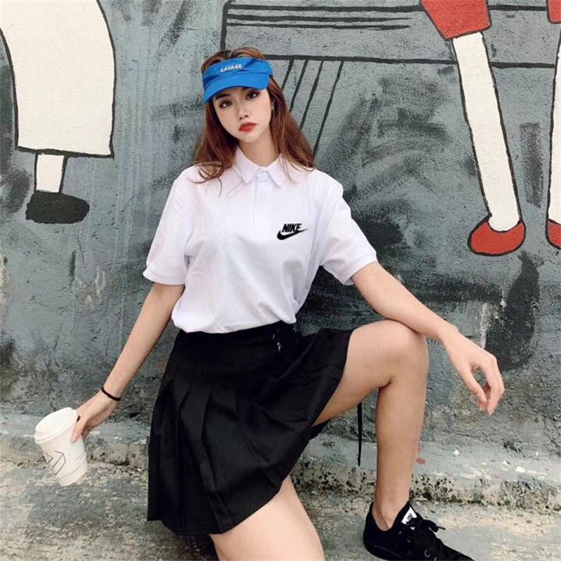 Áo Thun polo Ngắn Tay In logo Đơn Giản Thời Trang