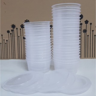 Lốc 50 Hủ Nhựa Gồm Nắp Dùng Làm Bánh Flan Caramel, Rau Câu, Sữa Chua