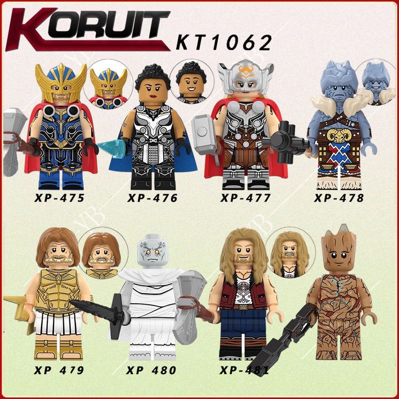 Mô Hình Nhân Vật Zeus Gergroot Marvel avengers nano minifigures