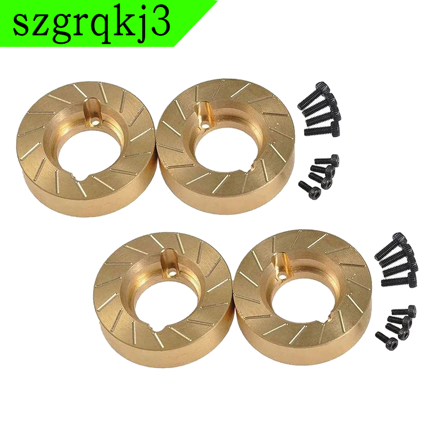 WenZhen Music 4Pcs RC 1/10 Car Parts Brass Steering Knuckle Hub Mount  /10 RC Crawler