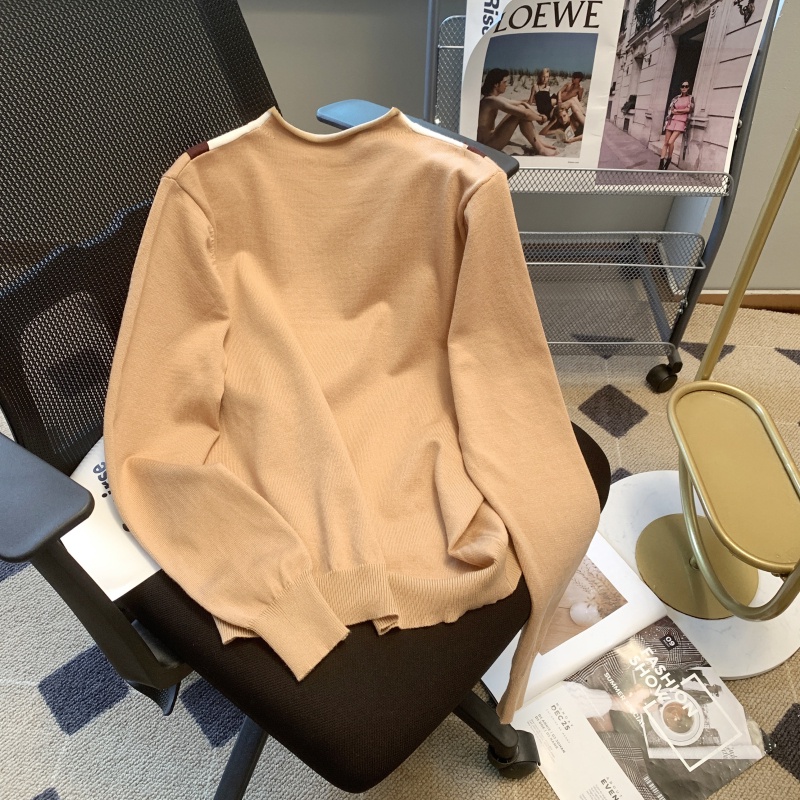 Áo Len Tay Dài Cổ Cao Dáng Ôm Màu Sắc Thời Trang Dành Cho Nữ