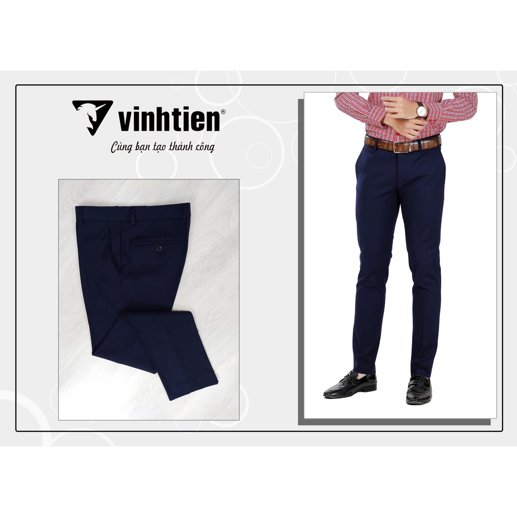 Quần tây nam SlimFit Vĩnh Tiến màu tím than