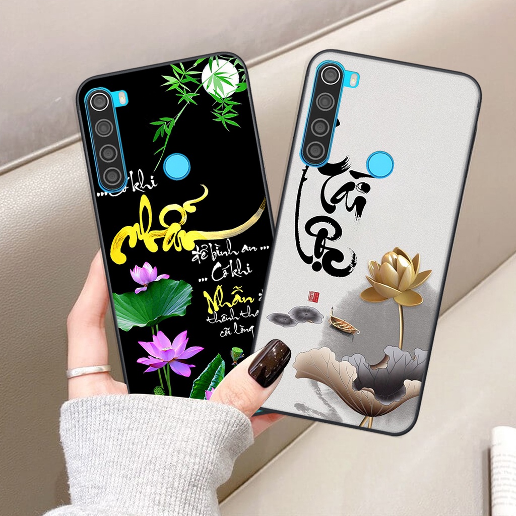 Ốp lưng Xiaomi REDMI NOTE 8 in hình chữ tài chữ lộc, Cha Mẹ, bình an SIÊU ĐẸP