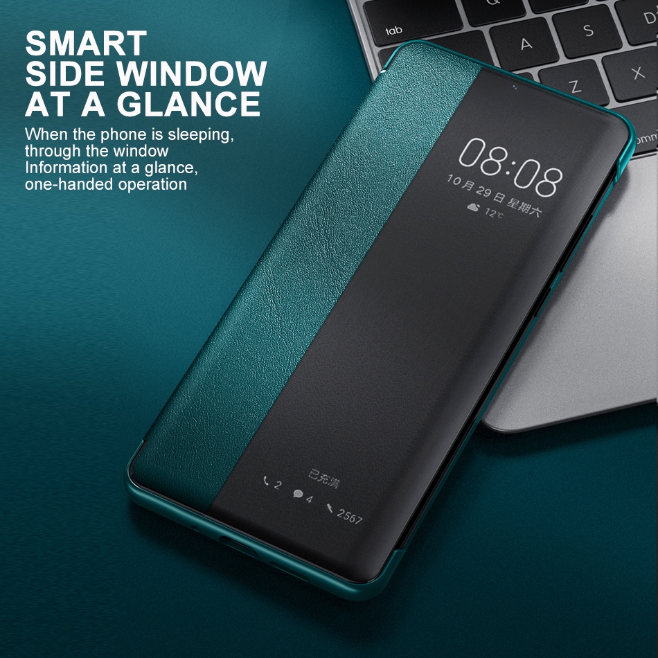 Bao da điện thoại PU nắp lật cho Huawei Mate 30 Pro