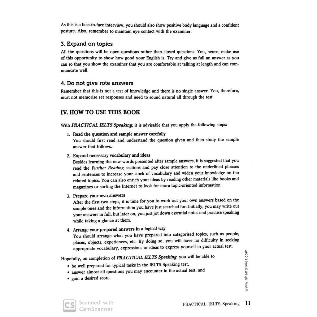 Sách Practical IELTS Speaking