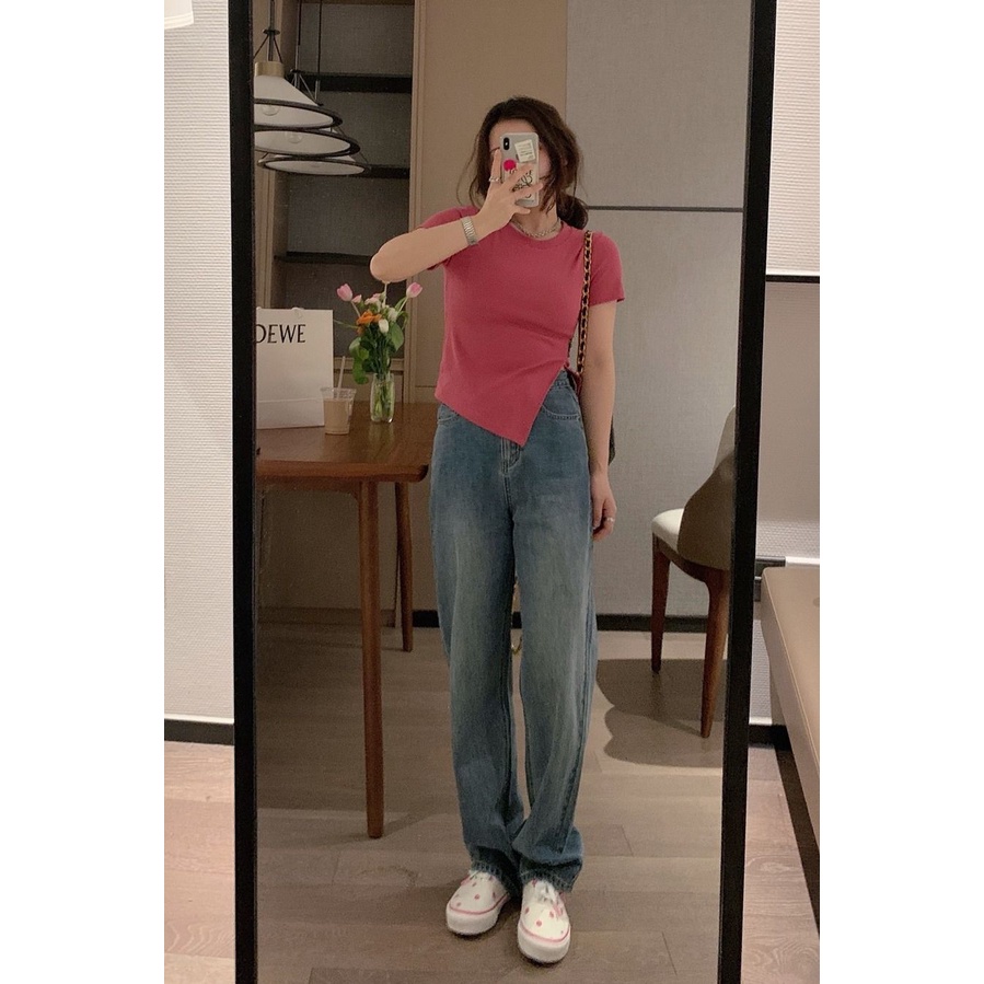 Áo Thun Nữ Tay Ngắn Màu Trắng Thiết Kế Ngọt Ngào Dễ Phối Đồ Thời Trang Cho Nữ áo phông nữ JL-TX-88