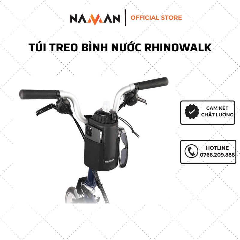 Túi treo bình nước Rhinowalk tiện lợi, gọn gàng dành cho xe đạp