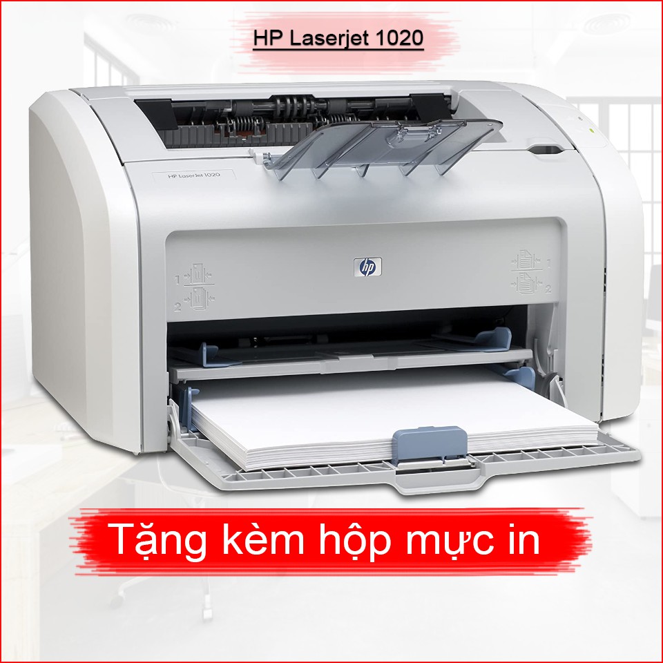 Máy in cũ HP laserjet 1020 - tặng kèm hộp mực , dây nguồn , dây USB mới