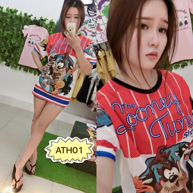 Áo thun Thái lưới 3D họa tiết 