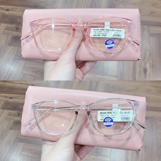 [Ảnh thật+Free ship] gọng kính cận nam nữ 5150 nhựa dẻo siêu bền dáng bầu tròn màu đen, hồng, xám khói