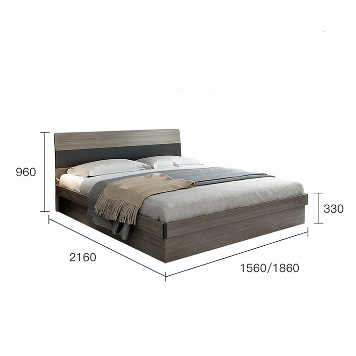 (Nhập Khẩu Fullbox) Giường đôi cao cấp phong cách hiện đại MGK023