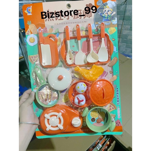 Đồ chơi vỉ nấu ăn có bếp ga tiền tiện lợi cho các bé