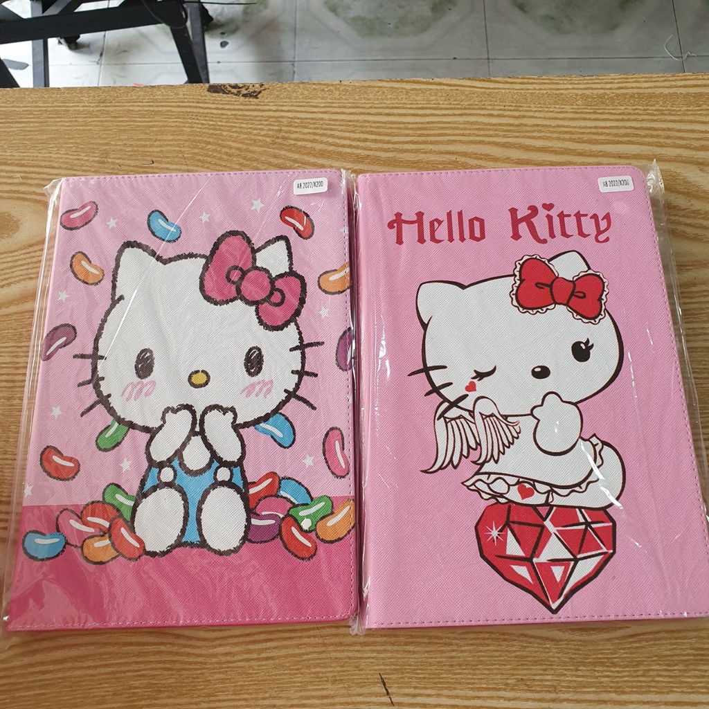 Bao da Samsung Tab A8 10.5" 2022 X200/ X205 hình Doremon Kitty gấp đứng xem phim