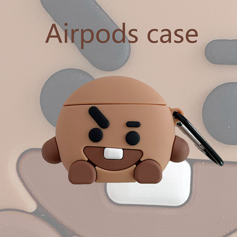 Vỏ Bảo Vệ Hộp Đựng Tai Nghe Airpods Hình Bt21 Chống Đạn Độc Đáo