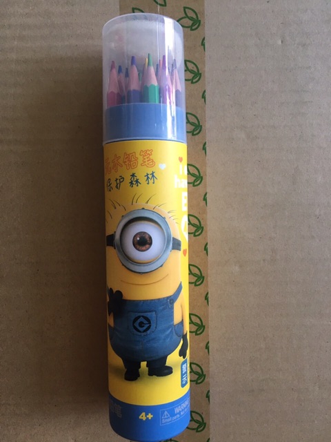 [Thanh Hoá] Hộp chì màu Minion 18 màu, kèm gọt bút chì