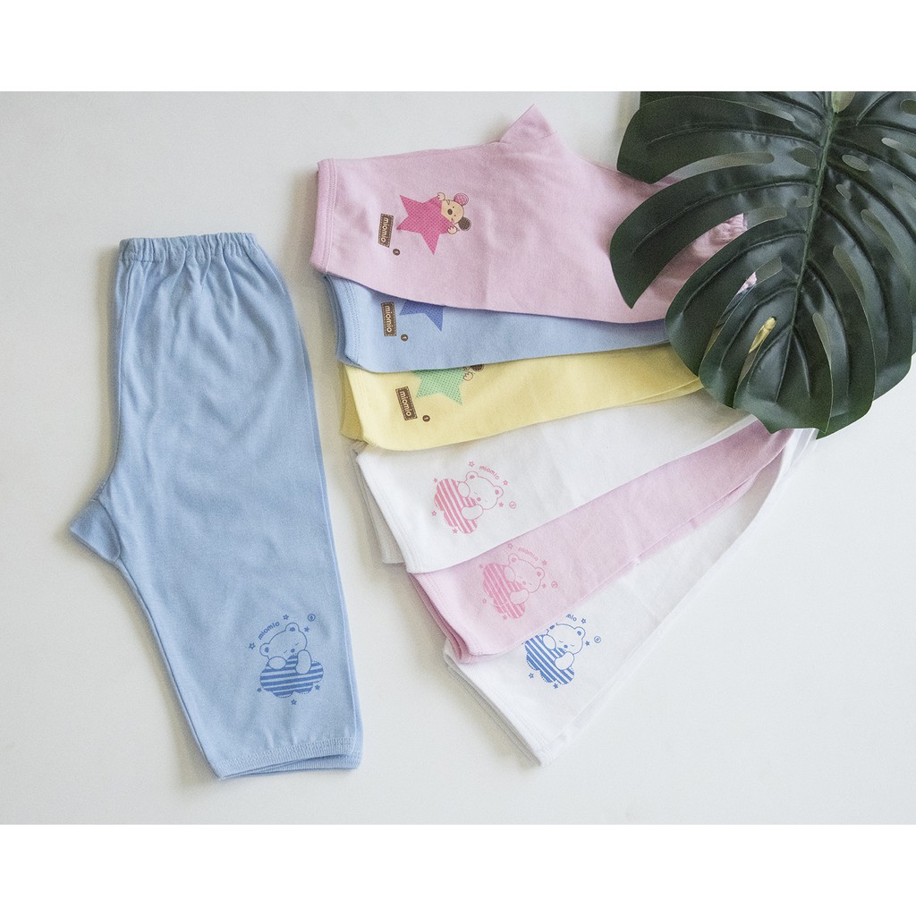 Quần Sơ Sinh Dài MIOMIO, Họa Tiết: Gấu Mây, Ngôi Sao, Trơn Cho Bé Trai Bé Gái , Vải Cotton