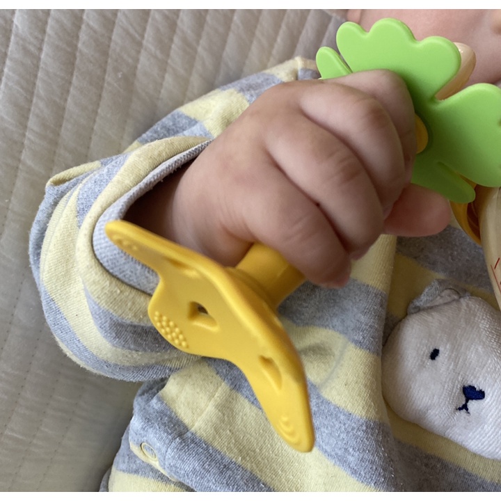 Set 2 đồ chơi gặm nướu từ silicon phong cách Hàn Quốc kèm hộp đựng vệ sinh