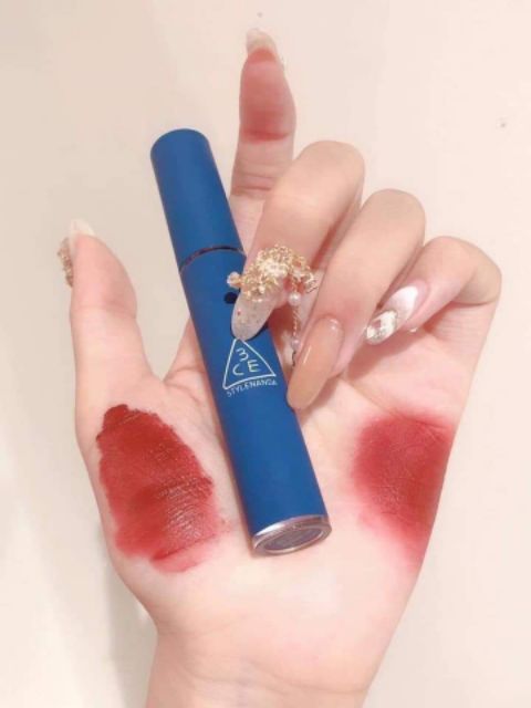 Son Kem Lì 3CE Velvet Lip Tint Vỏ Xanh Classic Blue