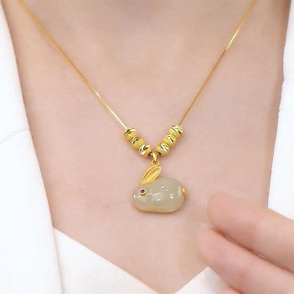 DARON Vòng cổ Mạ Bạc Mặt Trăng Khuyết Thời Trang Cho Nữ