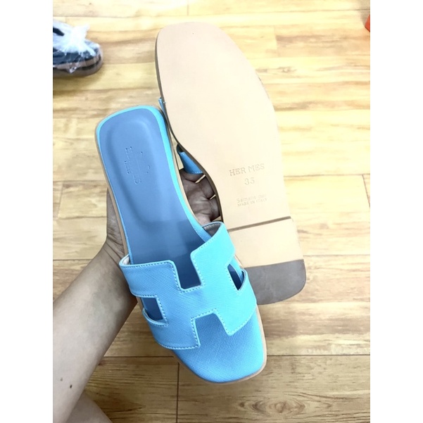 Dép đế bệt HM Xanh nước biển siêu hót, hàng chuẩn đẹp từ phom đến chất hót 2022