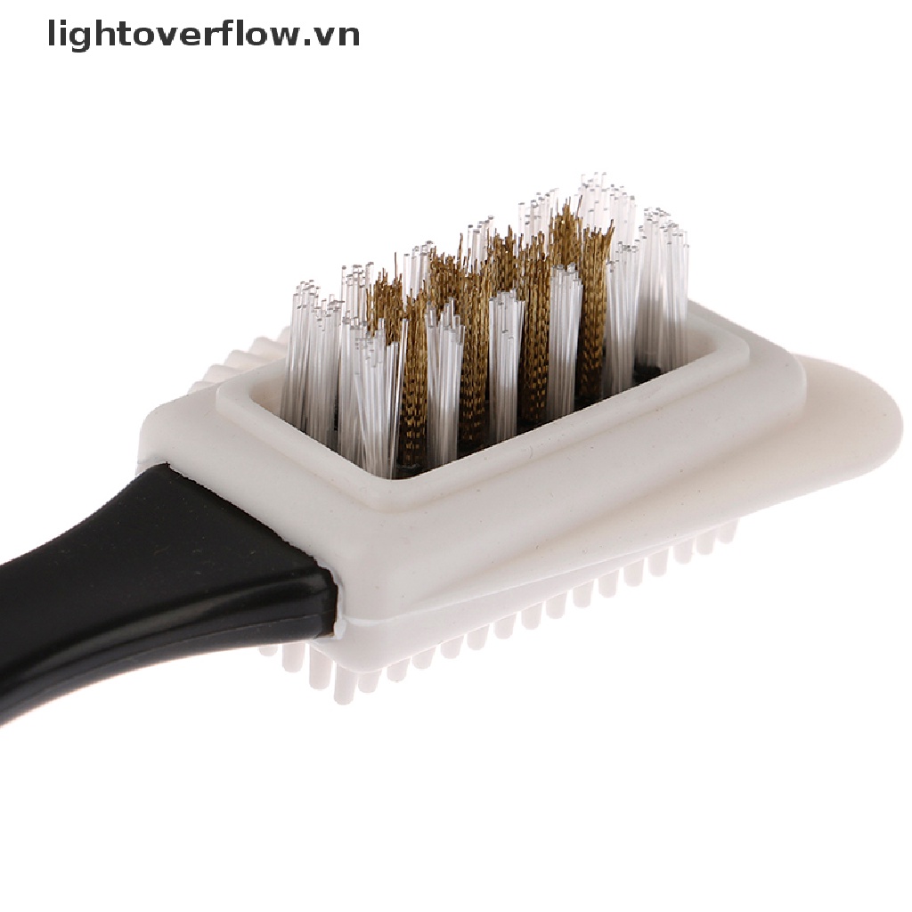 1 Bàn Chải Làm Sạch Giày Da Lộn / Nubuck Hình Chữ S Màu Đen