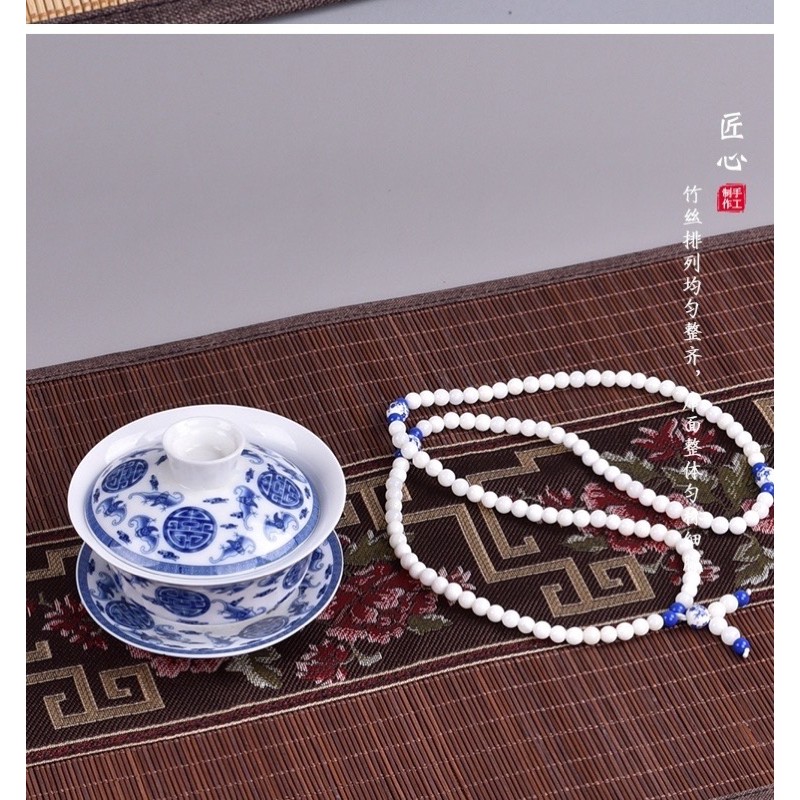 Chiếu trải bàn trà đạo ⚡ GIÁ RẺ NHẤT ⚡ Sản phẩm được gia công tỉ mỉ đẹp như trong tranh,  Dài 30.40 cm