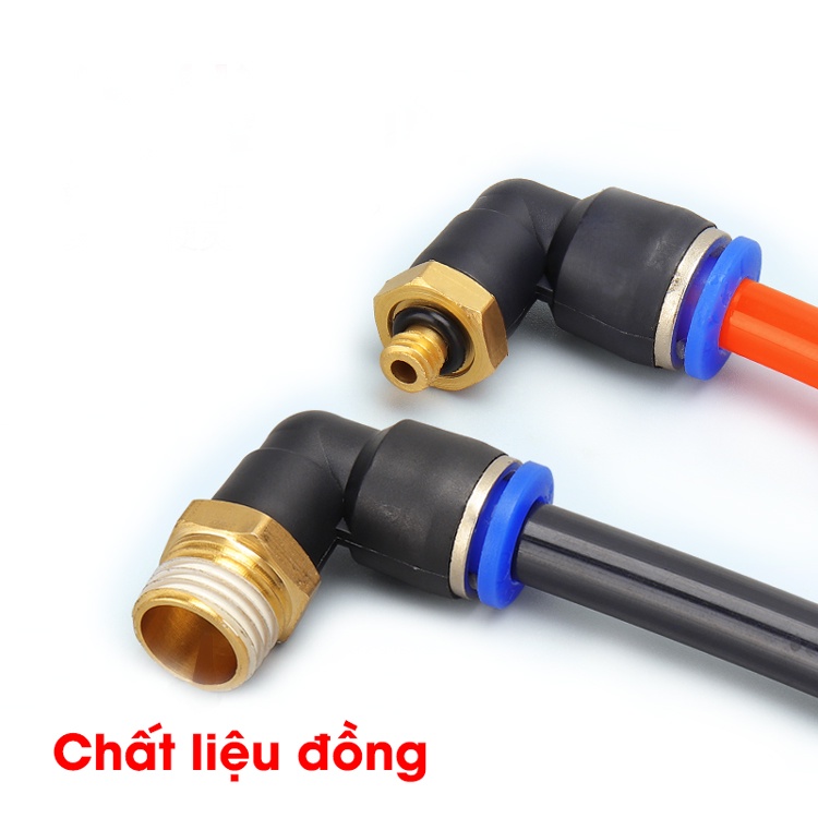 Đầu nối nhanh góc PL 4MM 6mm 8mm 10mm 12mm 14mm 16mm / Khớp nối nhanh / Nối nhanh phun sương ống 4 6 8 10 12 14 16